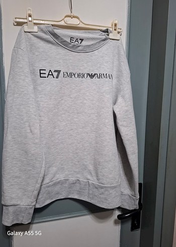 Gri Bisiklet Yaka Sweatshirt - Görsel 2