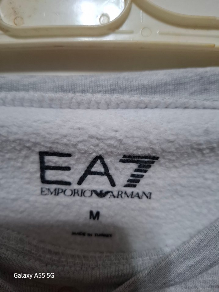 Gri Bisiklet Yaka Sweatshirt - Görsel 4