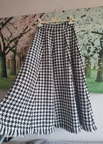 Örgü Desenli Uzun Kadın Etek - Görsel 2