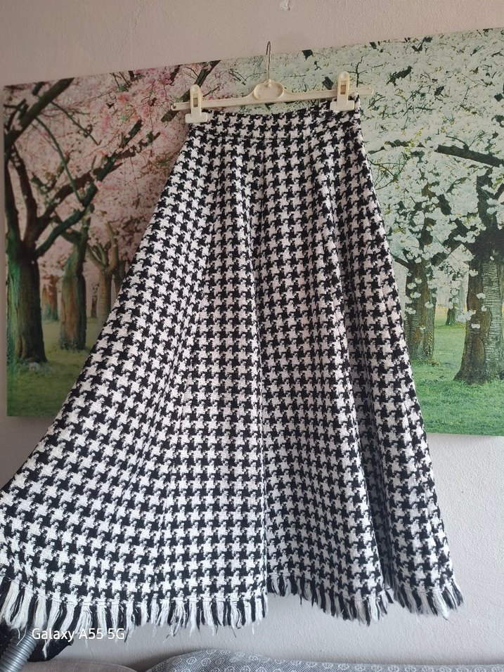 Örgü Desenli Uzun Kadın Etek - Görsel 2