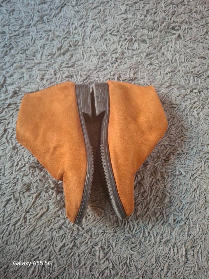 Kahverengi Süet Kadın Dolgu Topuk Bot - Görsel 3