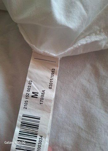 Düğmeli Beyaz  Kadın Gömlek - Görsel 3