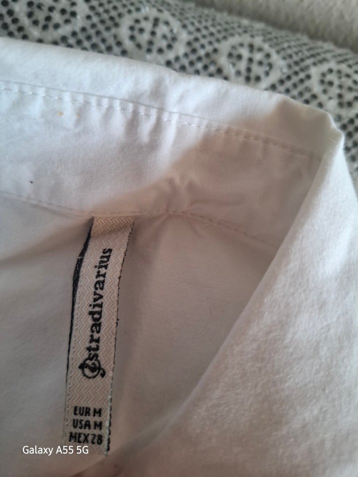 Düğmeli Beyaz  Kadın Gömlek - Görsel 4