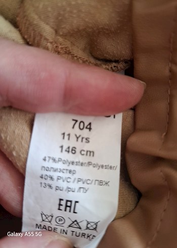 Deri Kumaşlı kız çocuk Pantolon - Görsel 4