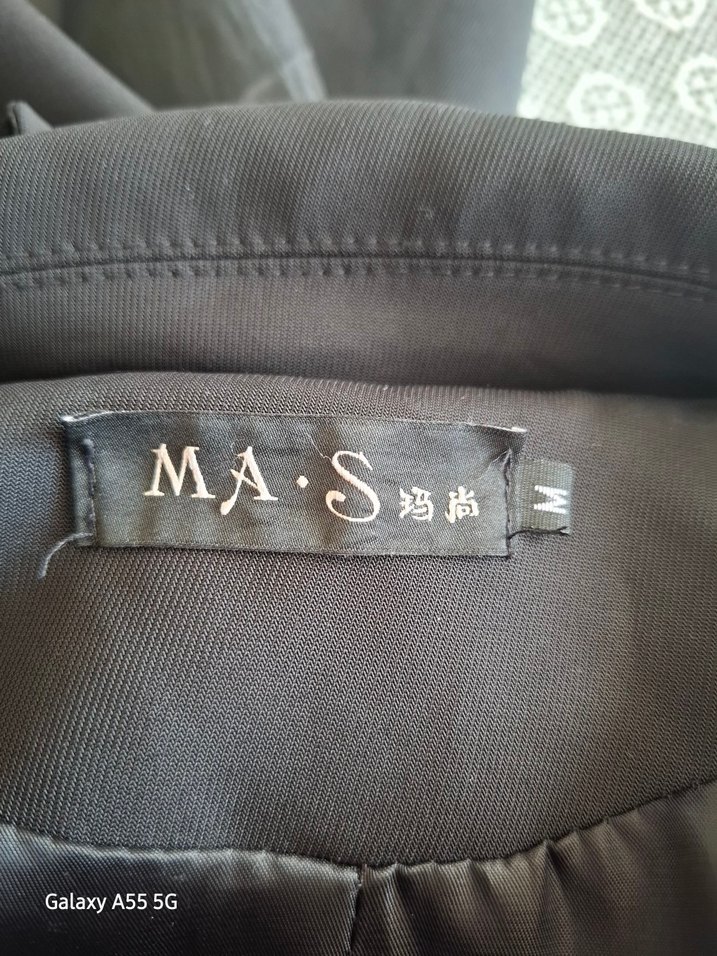 Kadın Siyah Kısa Kollu Uzun Trençkot - Görsel 3