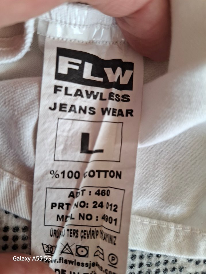 Düğmeli Beyaz Keten Mini Gömlek - Görsel 3