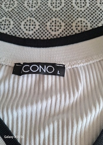 V Yaka Kısa Kollu Beyaz Kadın Tişört - Görsel 3