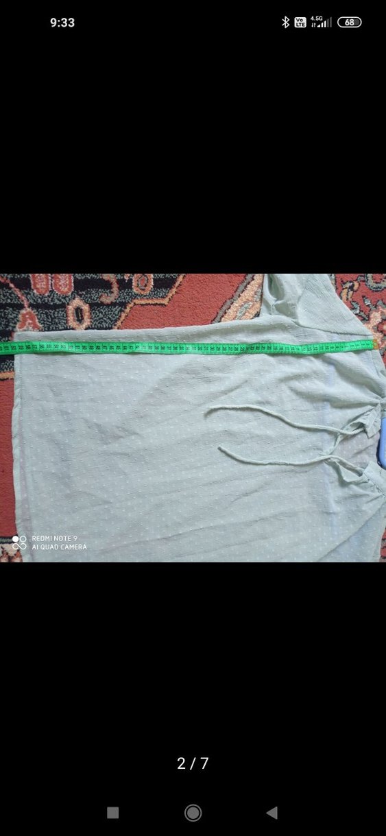 turkuaz salaş gömlek bluz - Görsel 4