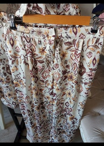 Bohem Uzun Kollu saten Desenli ikili Takımı - Görsel 3