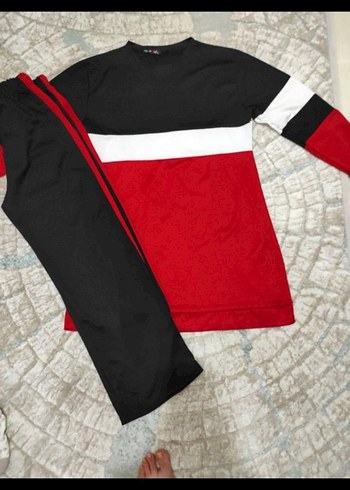 Renkli Bloklu Kadın ikili takım - Görsel 4