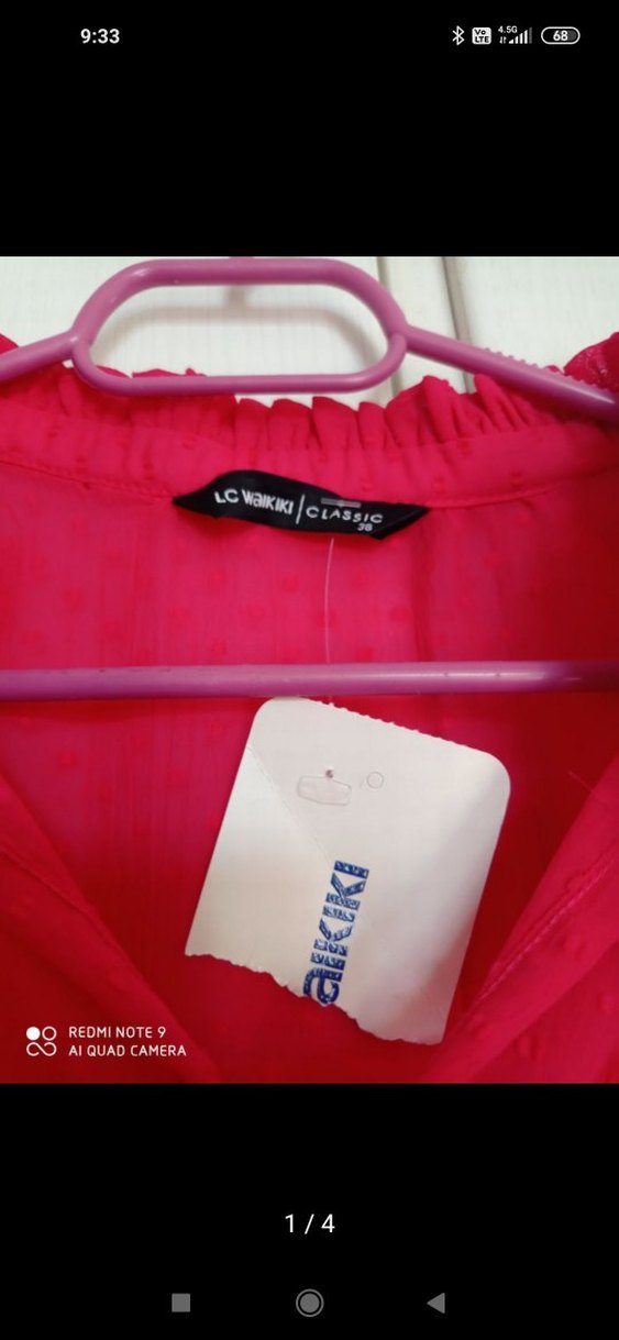 Pembe Uzun Kollu Salaş Bluz - Görsel 2