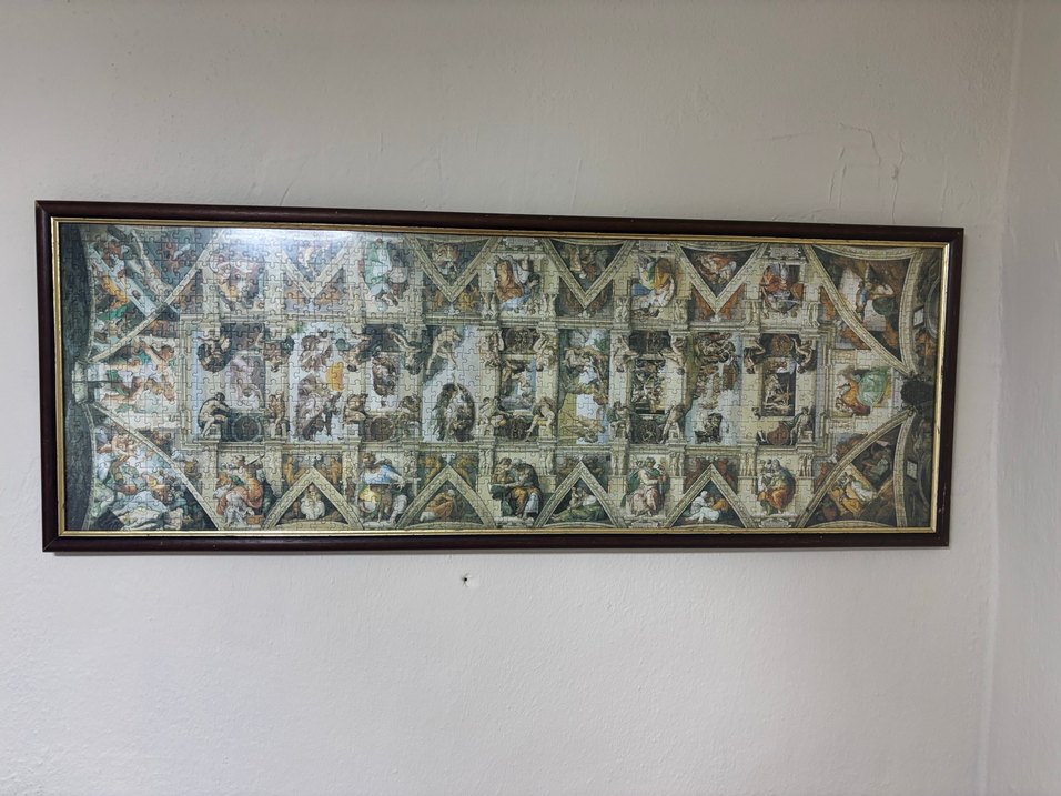 Kahverengi Çerçeveli Klasik Puzzle - Görsel 5