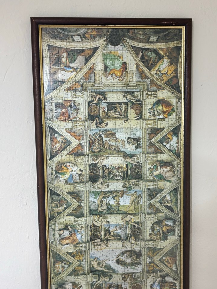 Kahverengi Çerçeveli Klasik Puzzle - Görsel 3