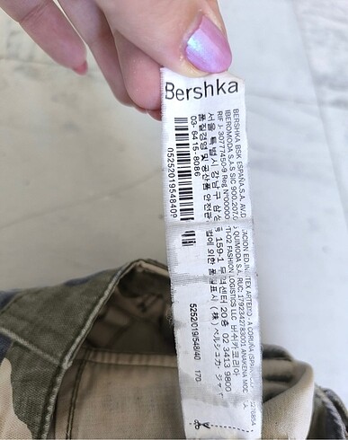 40 Beden haki Renk Bershka Kamuflaj Kargo Pantolon