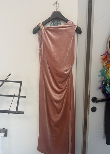 ZARA KADİFE ELBİSE - Görsel 3