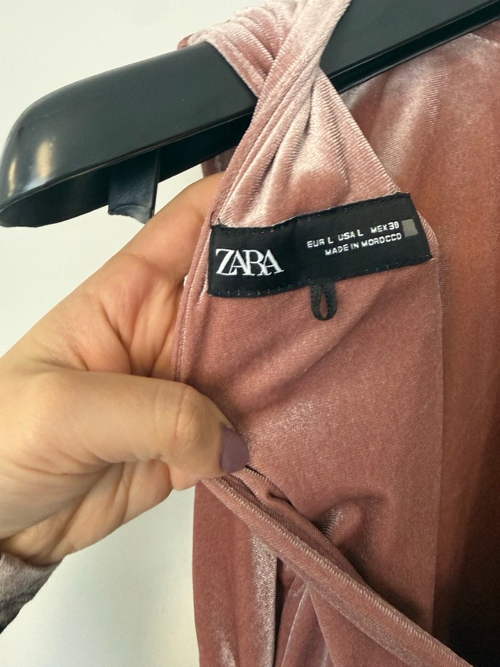 ZARA KADİFE ELBİSE - Görsel 5