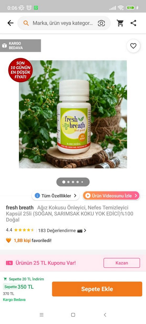 ikili Fresh Breath Nefes Tazeleyici Balm - Görsel 3