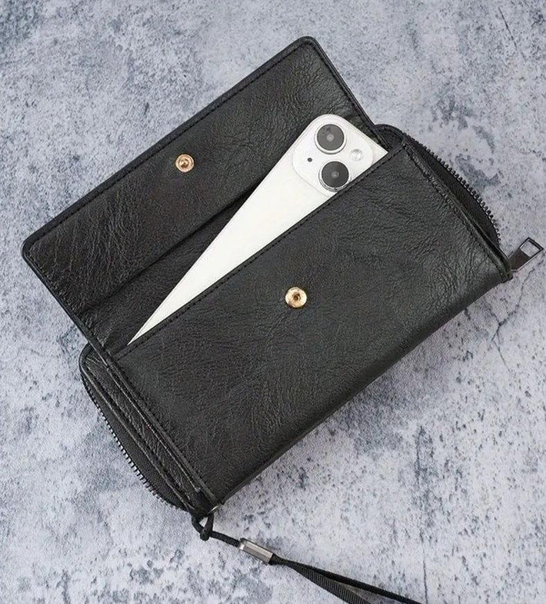 Unisex kahverengi portföy el çantası. - Görsel 3