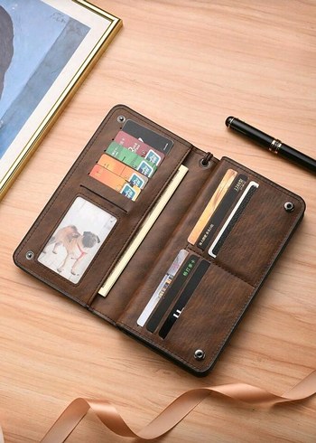 Unisex siyah portföy el çantası. - Görsel 4