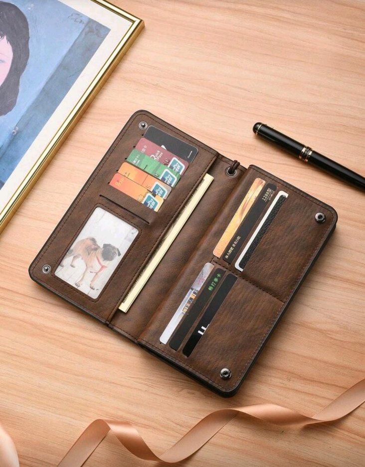 Unisex siyah portföy el çantası. - Görsel 4