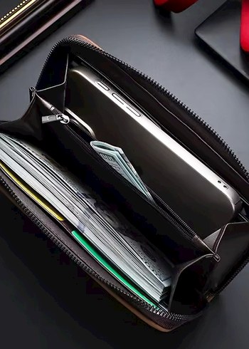 Baskılı tasarım portföy el çantası. - Görsel 2