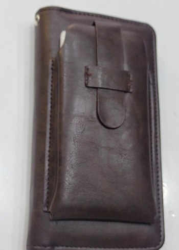 Unisex kahverengi portföy el çantası. - Görsel 3