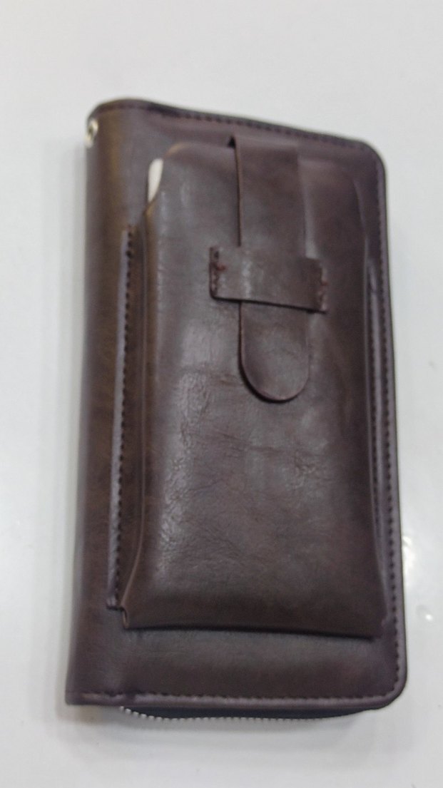 Unisex kahverengi portföy el çantası. - Görsel 3