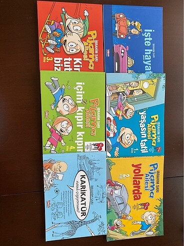 Pijama Ailesi 6 Kitap Karikatür Set
