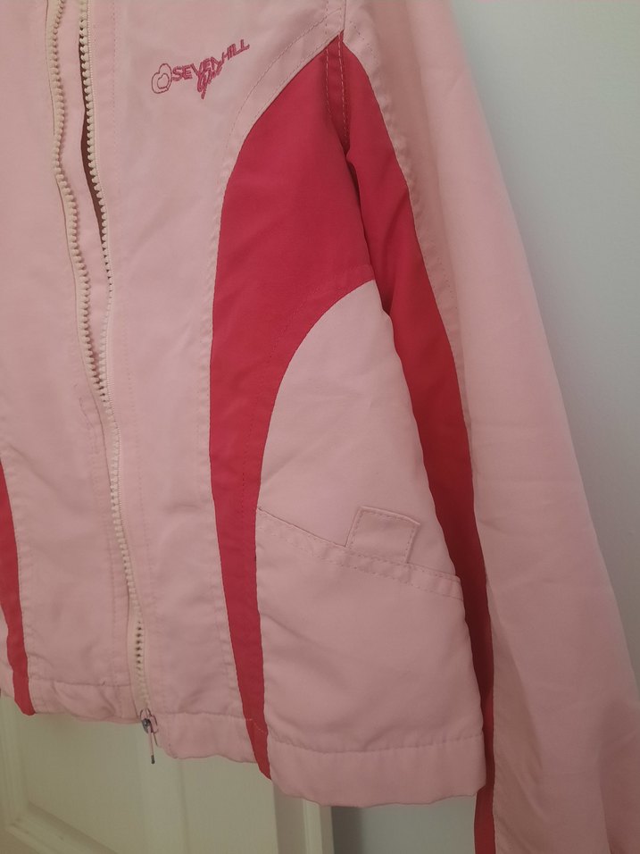 Kız Çocuk Pembe Fermuarlı Ceket - Görsel 2