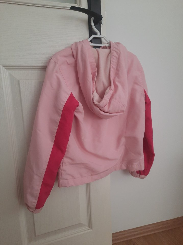 Kız Çocuk Pembe Fermuarlı Ceket - Görsel 5