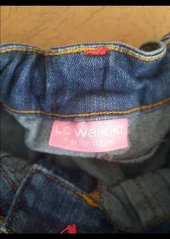 Kız Çocuk Mavi Denim Pileli Etek - Görsel 3