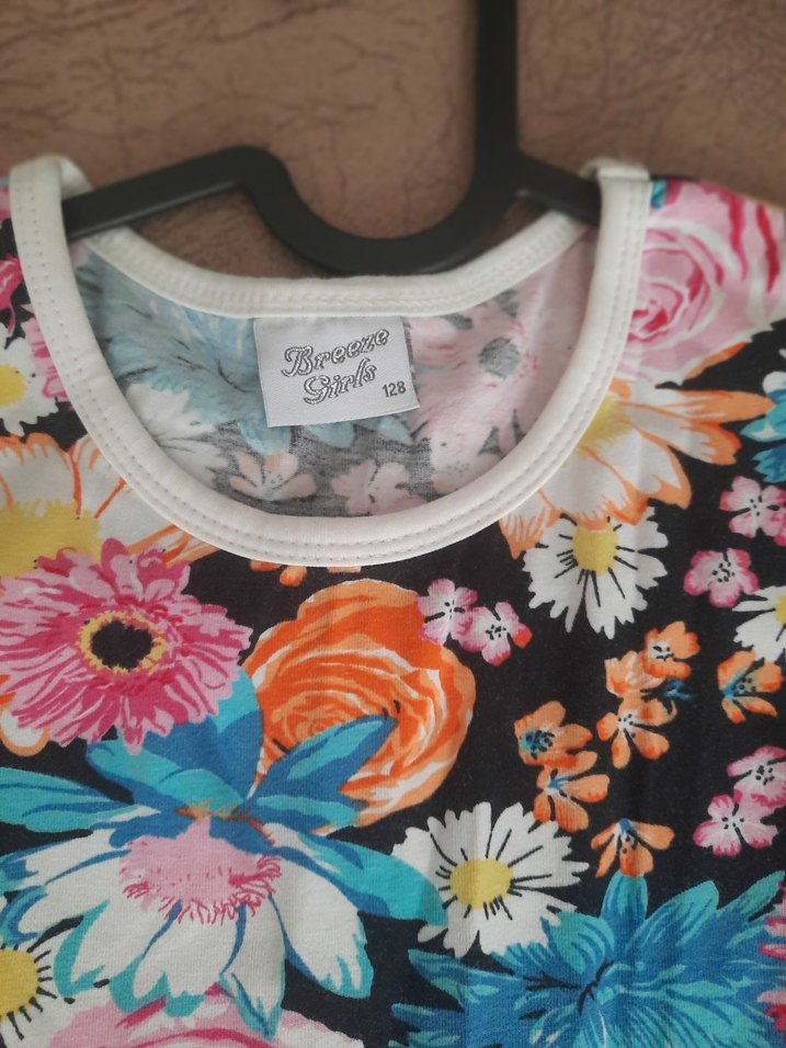 Püsküllü, Çok Renkli Kız Çocuk Bohem Elbise - Görsel 2