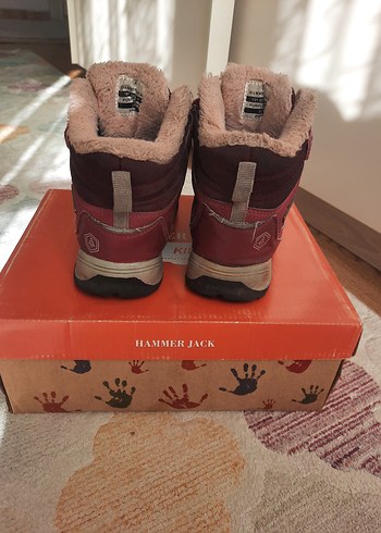 HammerJack Kız Çocuk Kırmızı Rubber Botlar - Görsel 4