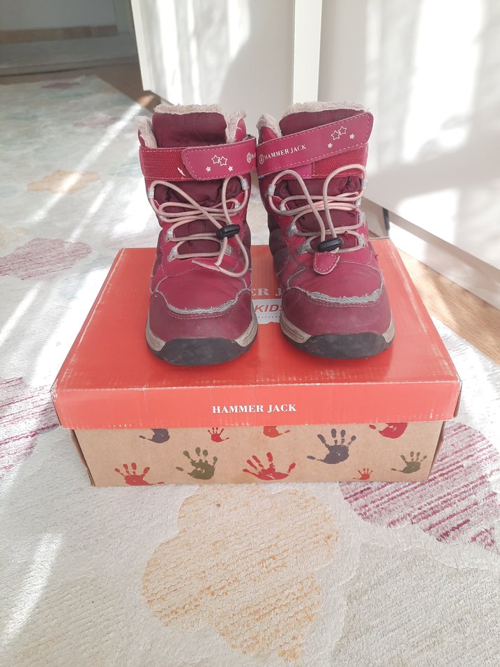 HammerJack Kız Çocuk Kırmızı Rubber Botlar - Görsel 3