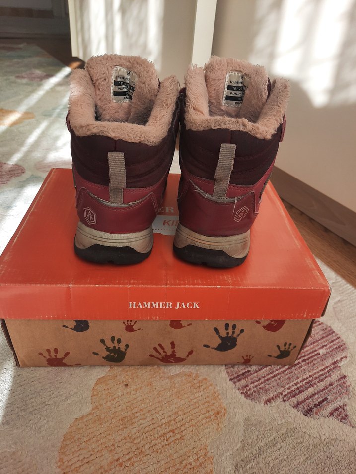 HammerJack Kız Çocuk Kırmızı Rubber Botlar - Görsel 4