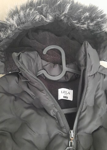 Lela kids kız çocuk Kapüşonlu Kürklü Kışlık Mont - Görsel 4