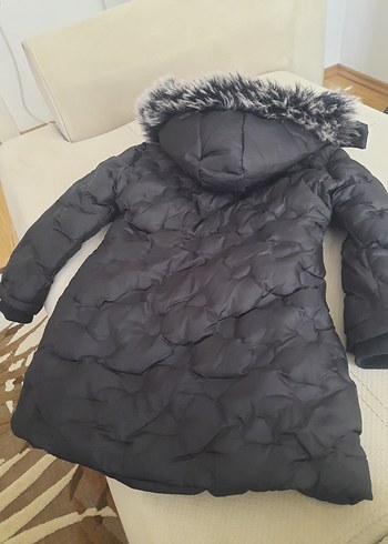 Lela kids kız çocuk Kapüşonlu Kürklü Kışlık Mont - Görsel 5