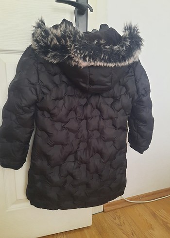 Lela kids kız çocuk Kapüşonlu Kürklü Kışlık Mont - Görsel 3