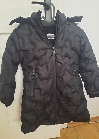 Lela kids kız çocuk Kapüşonlu Kürklü Kışlık Mont - Görsel 2