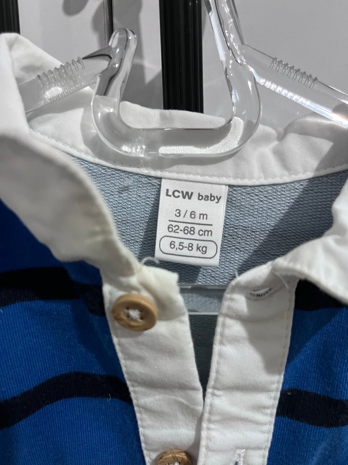 Erkek bebek Gömlek Detaylı Sweatshirt - Görsel 3