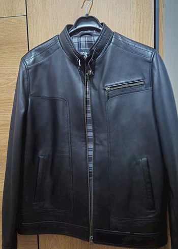 Derimod Felibe Siyah Erkek Deri Ceket - Görsel 3