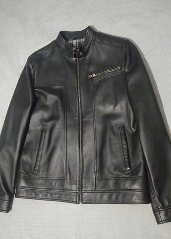 Derimod Felibe Siyah Erkek Deri Ceket - Görsel 4