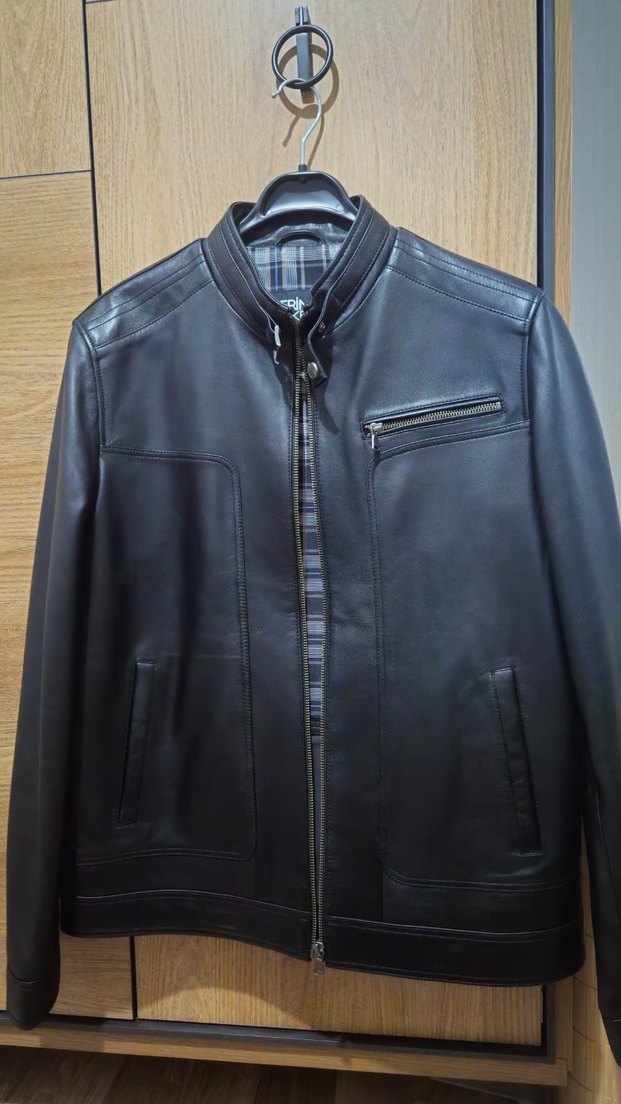 Derimod Felibe Siyah Erkek Deri Ceket - Görsel 3