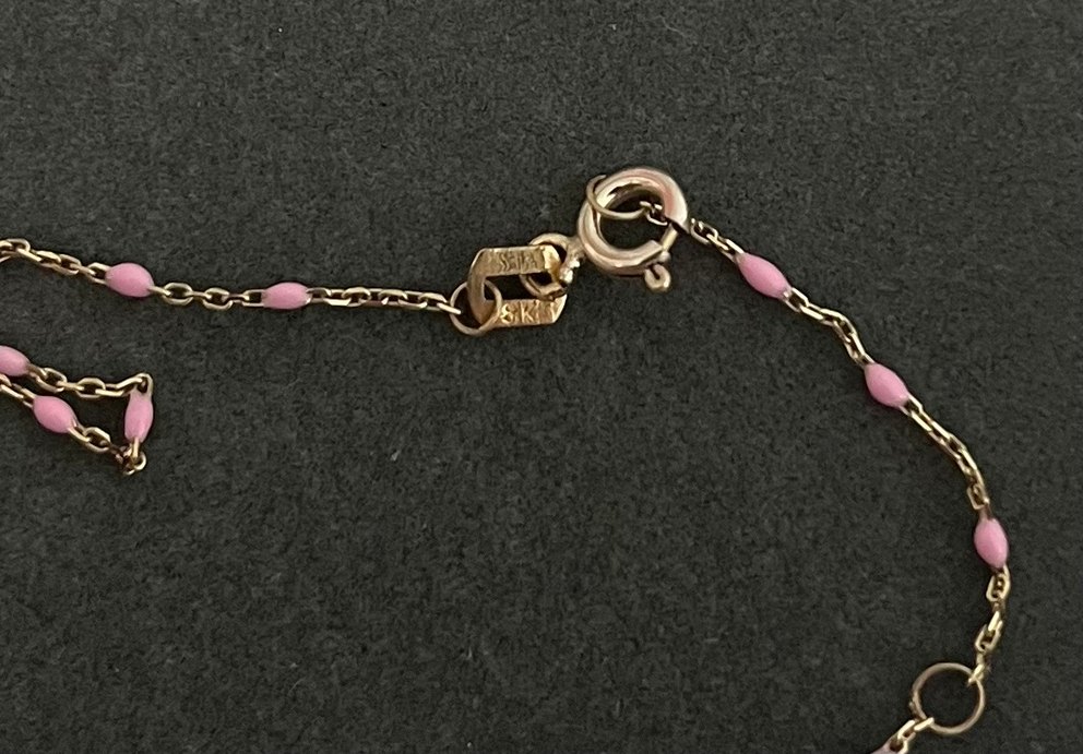 Atasay Pembe Kelebek Kolye - Görsel 3