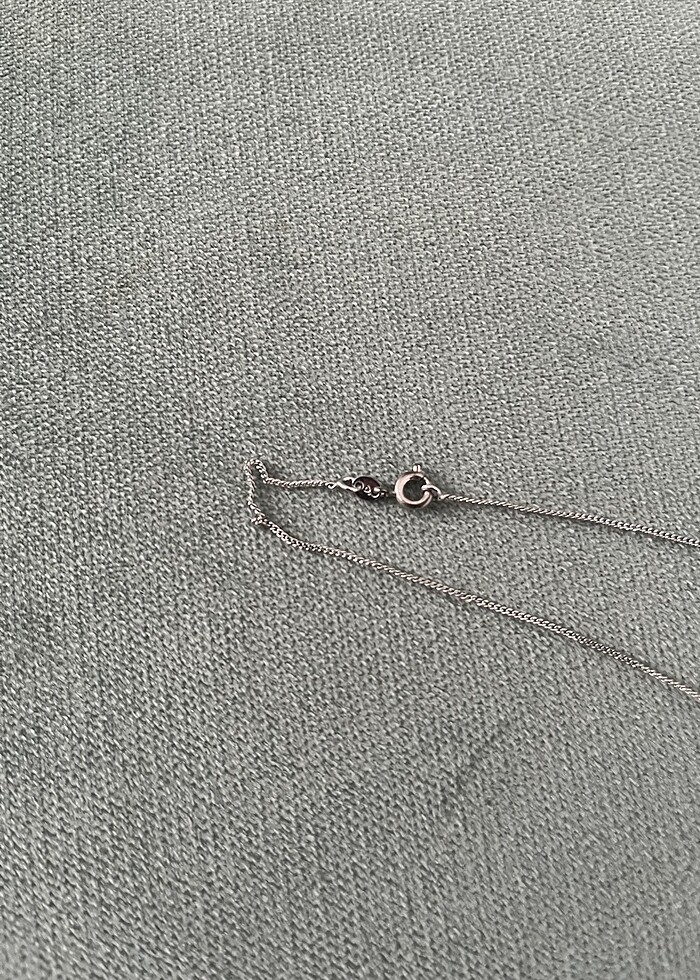 Xuping Minimal Gümüş Çelik Kolye - Görsel 3