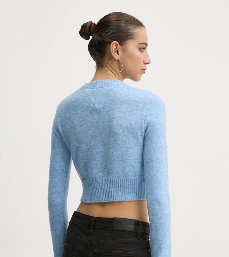 Tommy Hilfiger Crop Kazak - Görsel 3