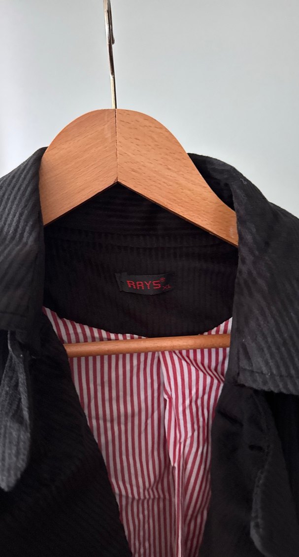 Siyah Süet Kadın Trençkot Uzun Kollu - Görsel 4