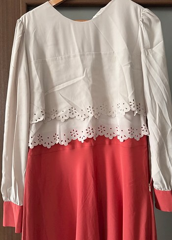 Dantel Detaylı Uzun Kollu Bohem Elbise - Görsel 2