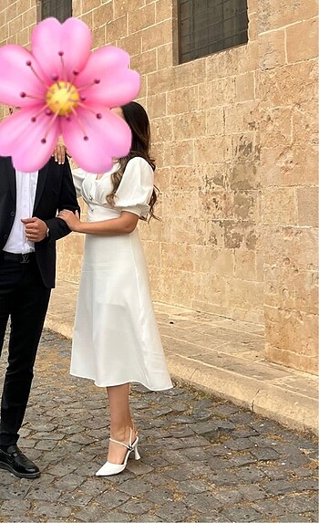 m Beden beyaz Renk Nikah elbisesi