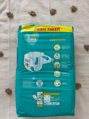 2 Beden: 3-6 kg Beden Bebek bezi
